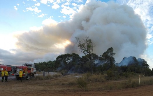 View from Roberston Rd. Thursday Morning