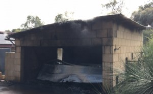 Destroyed Garage